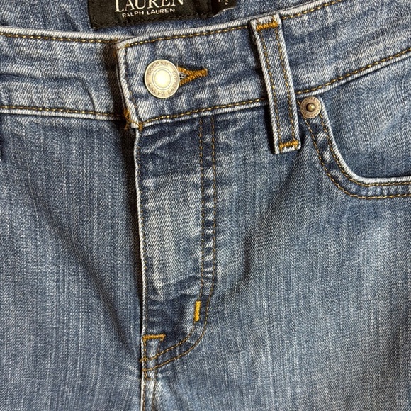 Ralph Lauren Black Label Mid-Rise Straight Ocean Blue Jean Size 4 - Picture 7 of 8